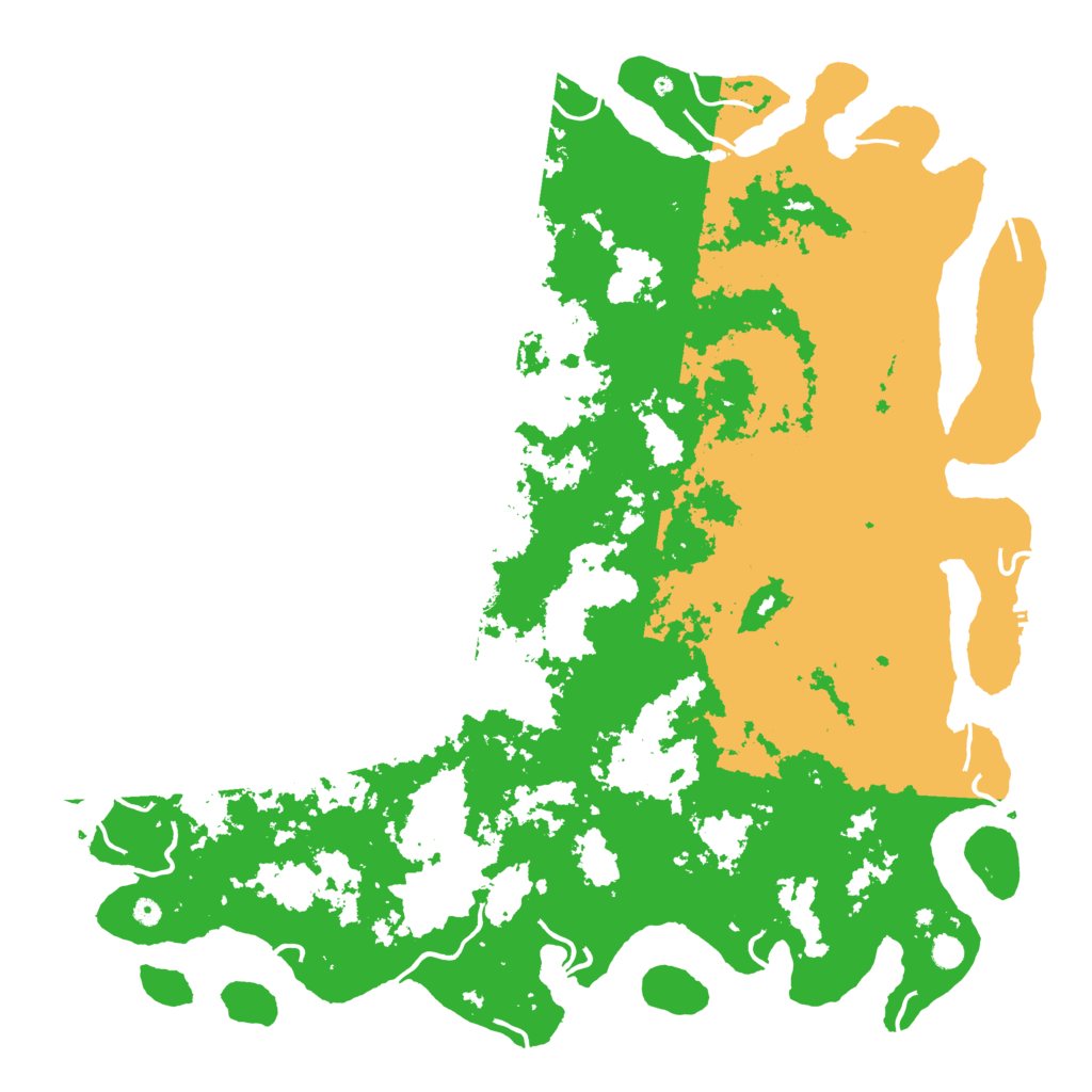 Biome Rust Map: Procedural Map, Size: 6000, Seed: 1570077450