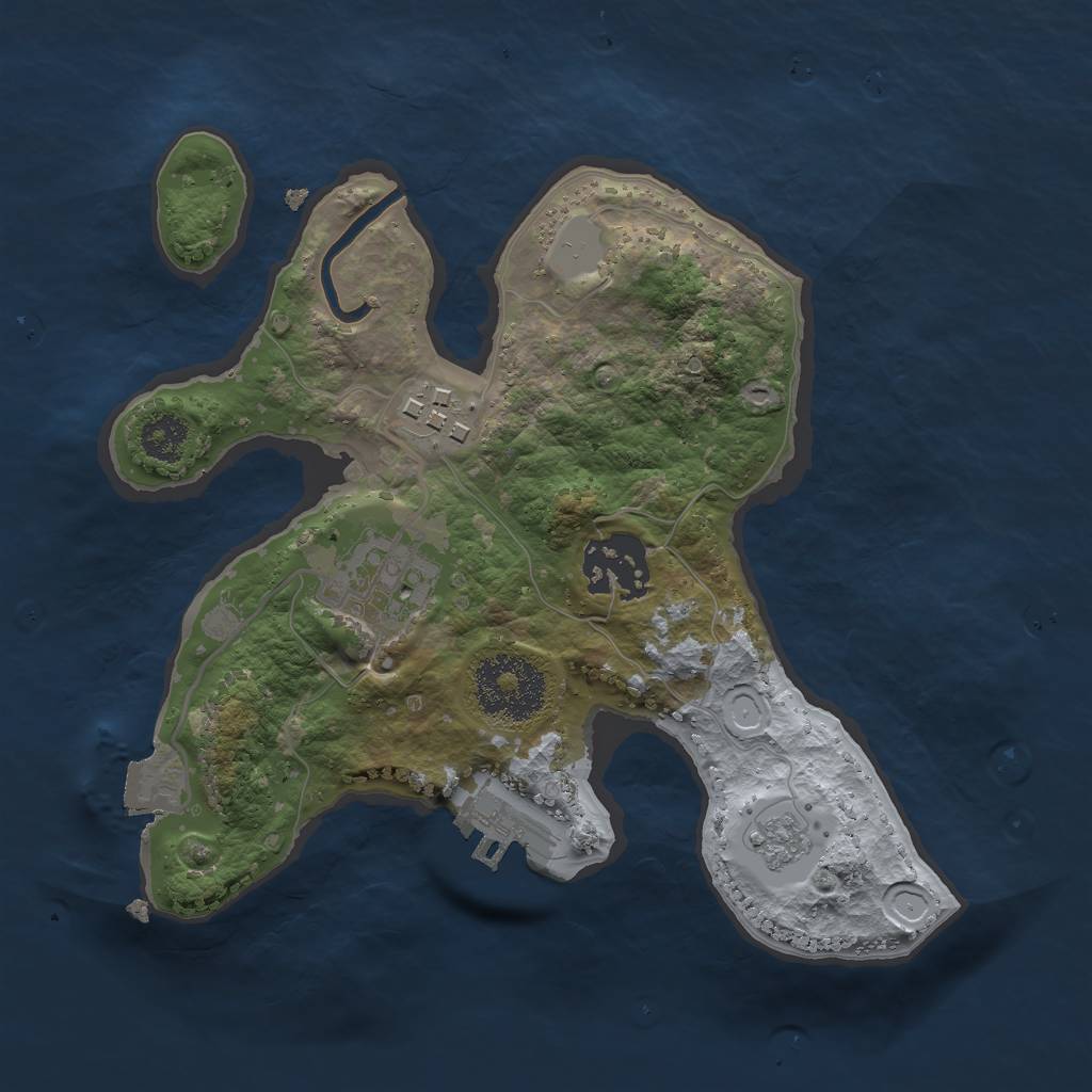 Rust Map: Procedural Map, Size: 2348, Seed: 1754059606, 8 Monuments
