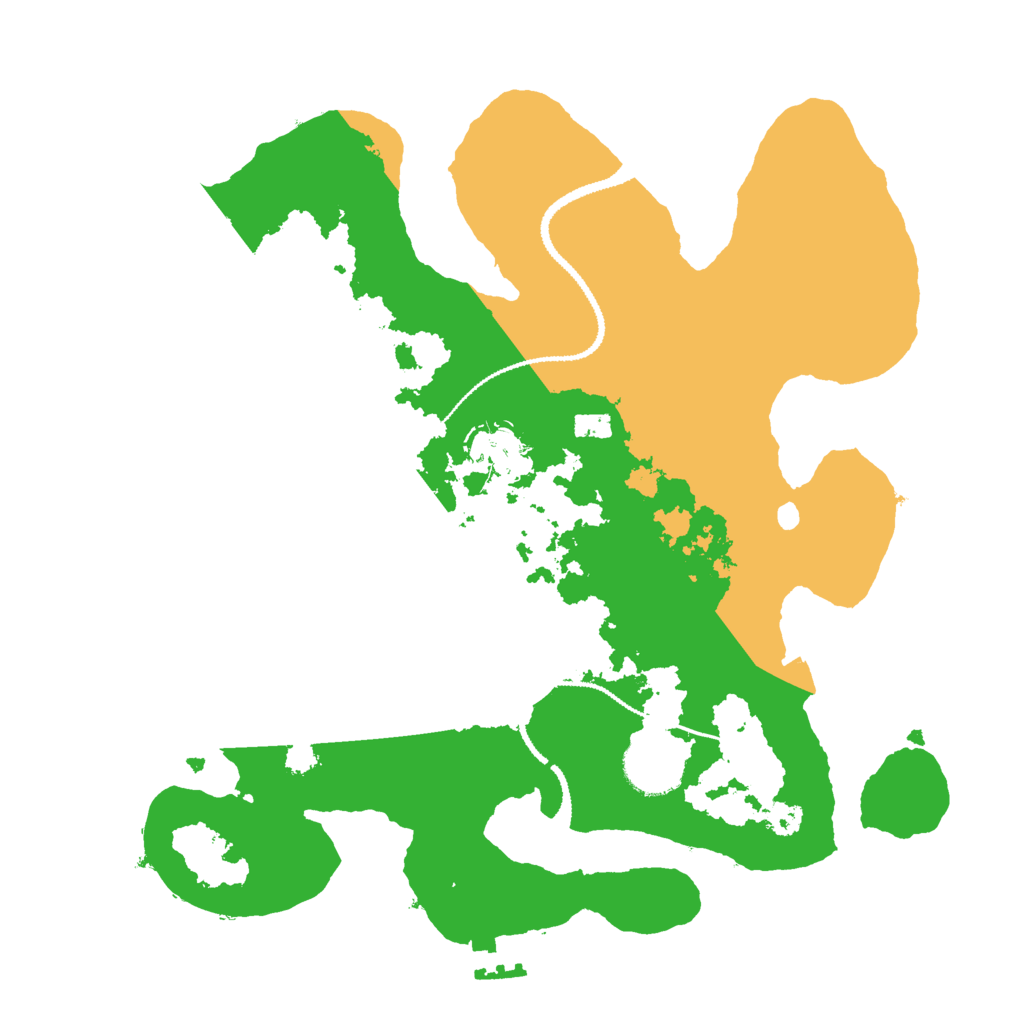 Biome Rust Map: Procedural Map, Size: 3000, Seed: 1001001