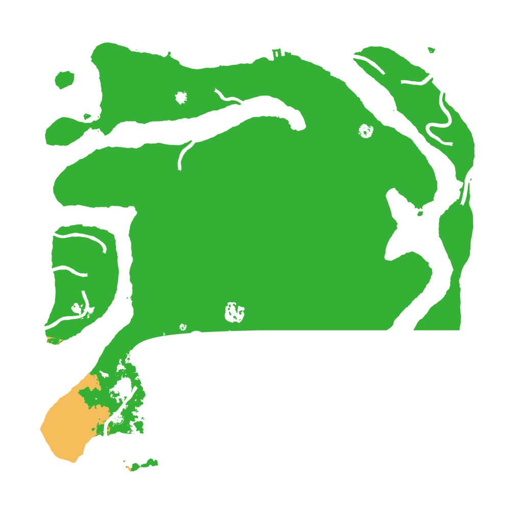 Biome Rust Map: Procedural Map, Size: 3800, Seed: 498974971