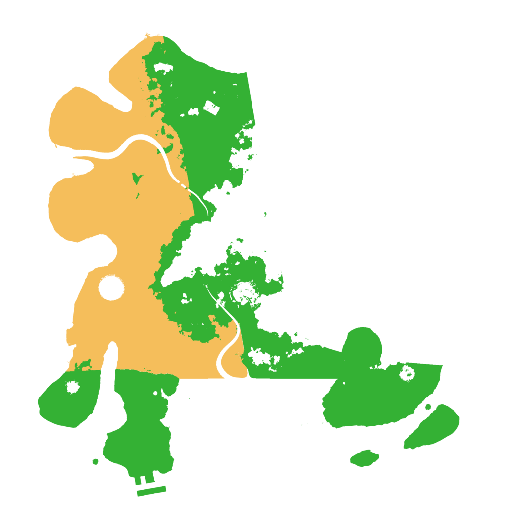 Biome Rust Map: Procedural Map, Size: 3500, Seed: 78263452