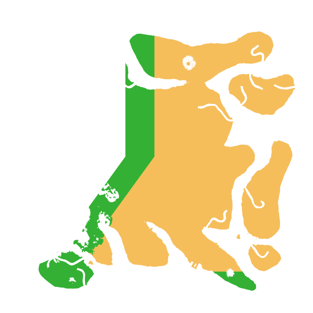 Biome Rust Map: Procedural Map, Size: 3500, Seed: 2621217