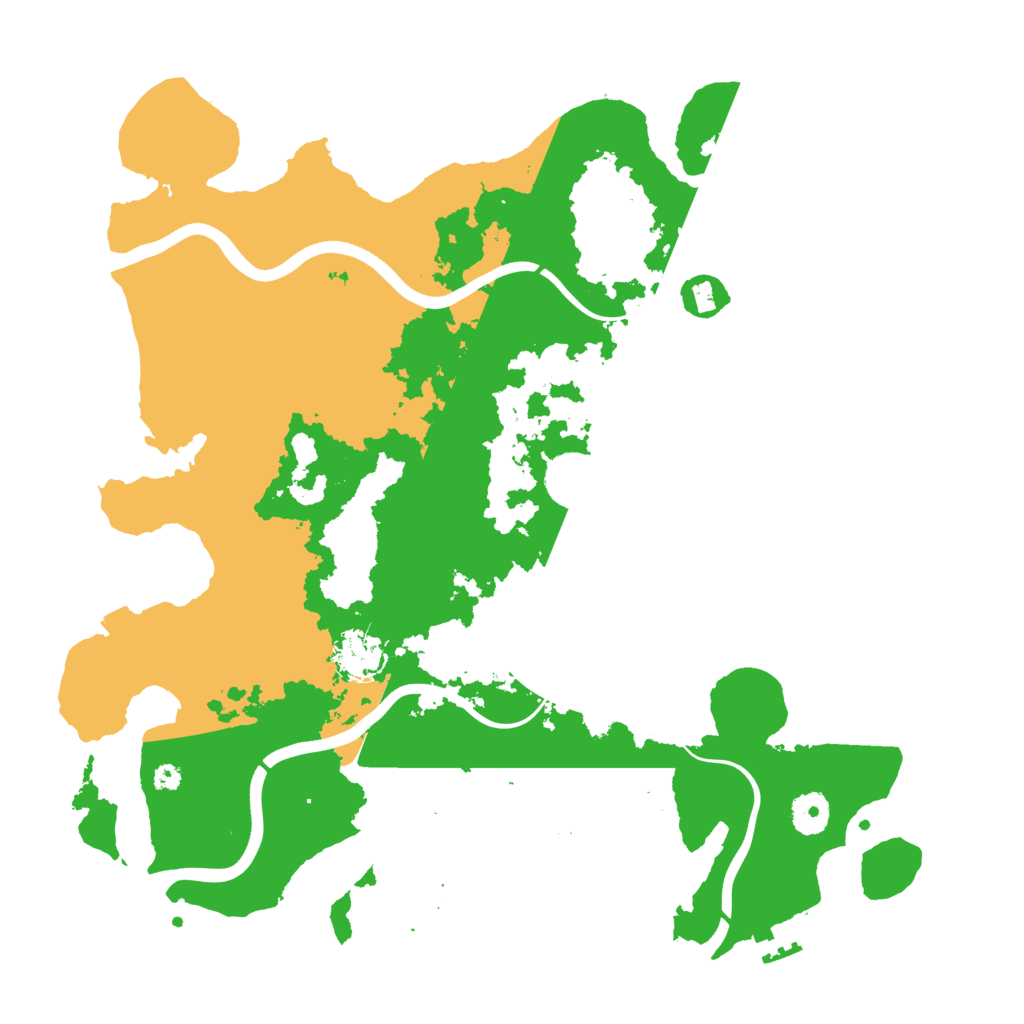 Biome Rust Map: Procedural Map, Size: 3800, Seed: 17843