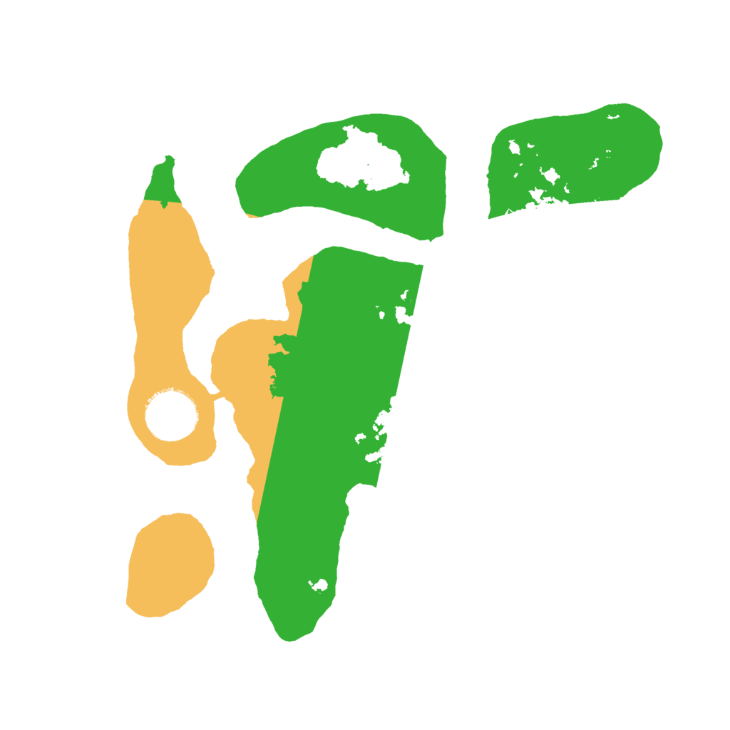 Biome Rust Map: Barren, Size: 2500, Seed: 7391