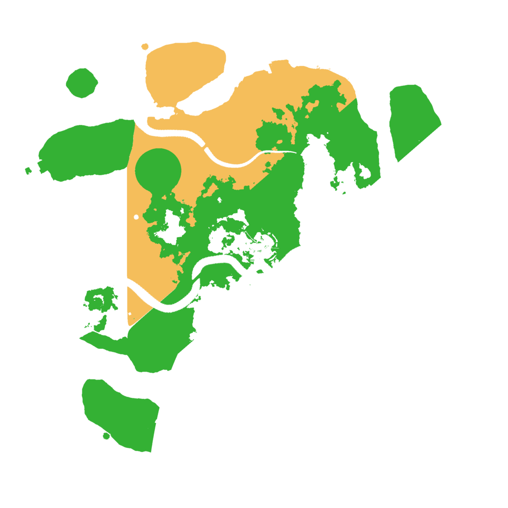 Biome Rust Map: Procedural Map, Size: 3000, Seed: 37464