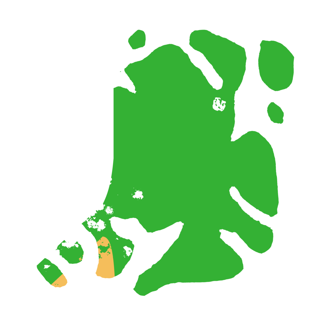 Biome Rust Map: Barren, Size: 3500, Seed: 239302210