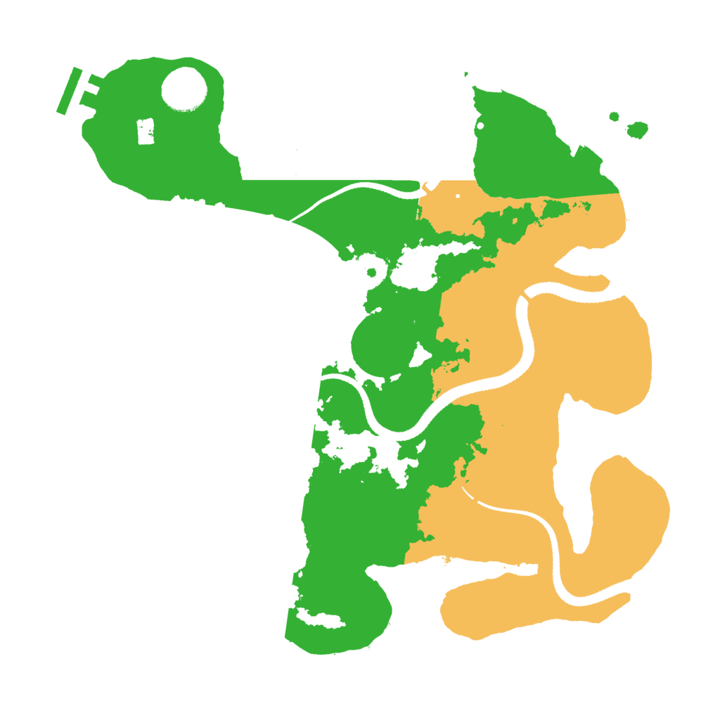 Biome Rust Map: Procedural Map, Size: 3000, Seed: 209404257