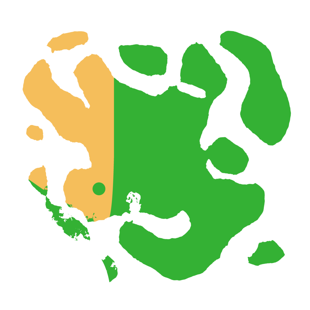 Biome Rust Map: Barren, Size: 3200, Seed: 3817