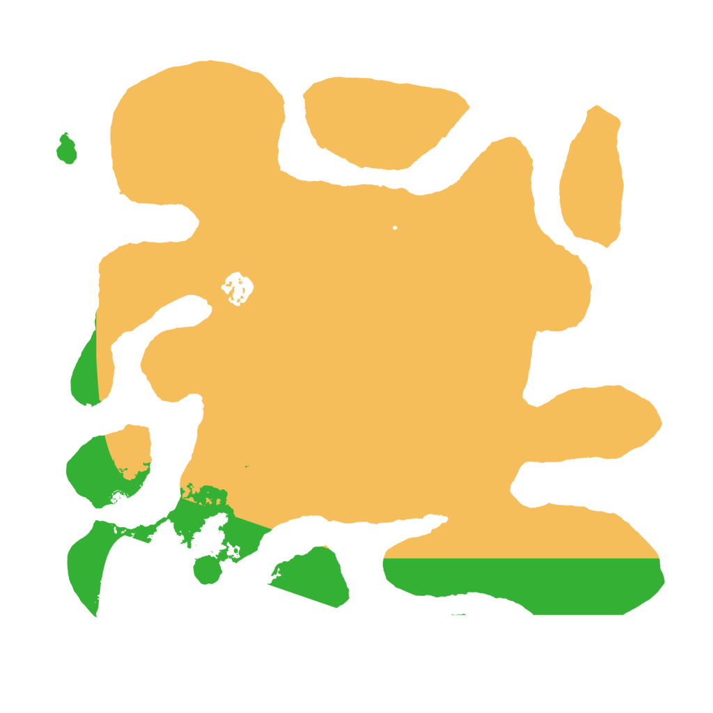 Biome Rust Map: Barren, Size: 3500, Seed: 1012943504