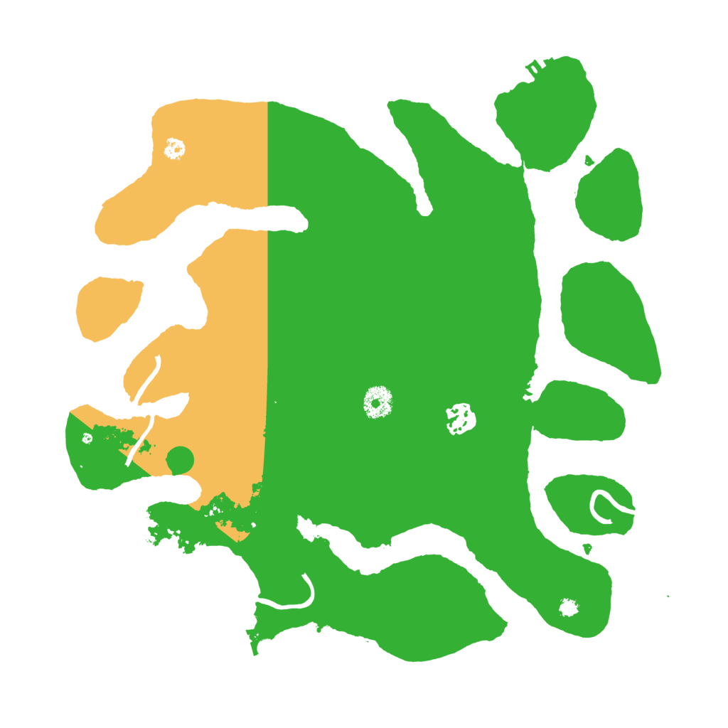 Biome Rust Map: Procedural Map, Size: 3500, Seed: 954129