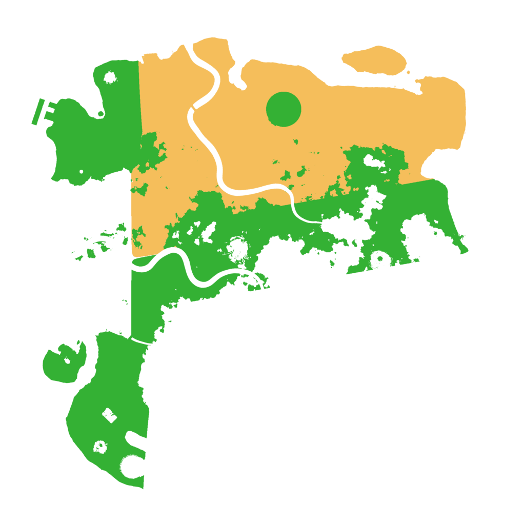 Biome Rust Map: Procedural Map, Size: 3950, Seed: 1375984814