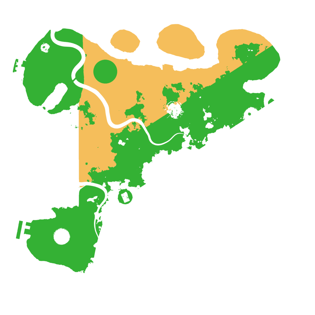 Biome Rust Map: Procedural Map, Size: 3500, Seed: 733497541