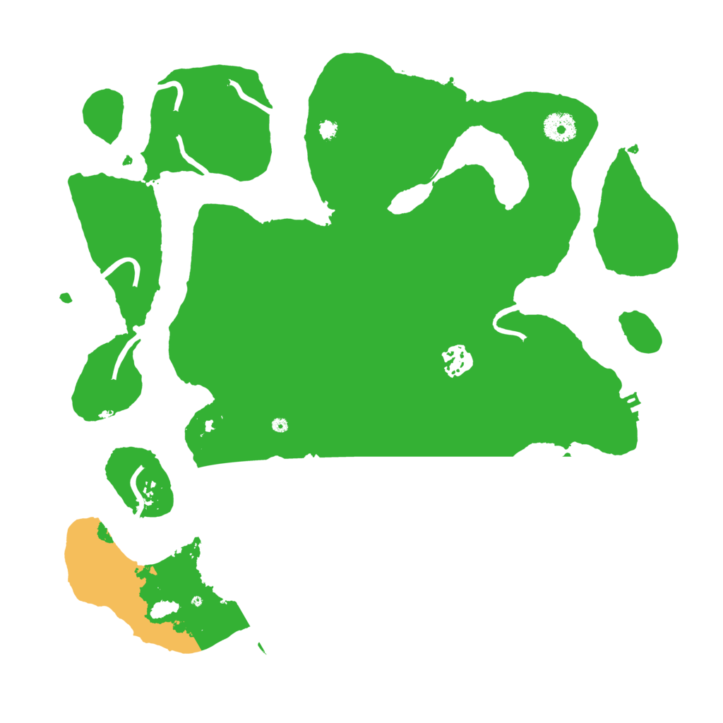 Biome Rust Map: Procedural Map, Size: 3500, Seed: 26715