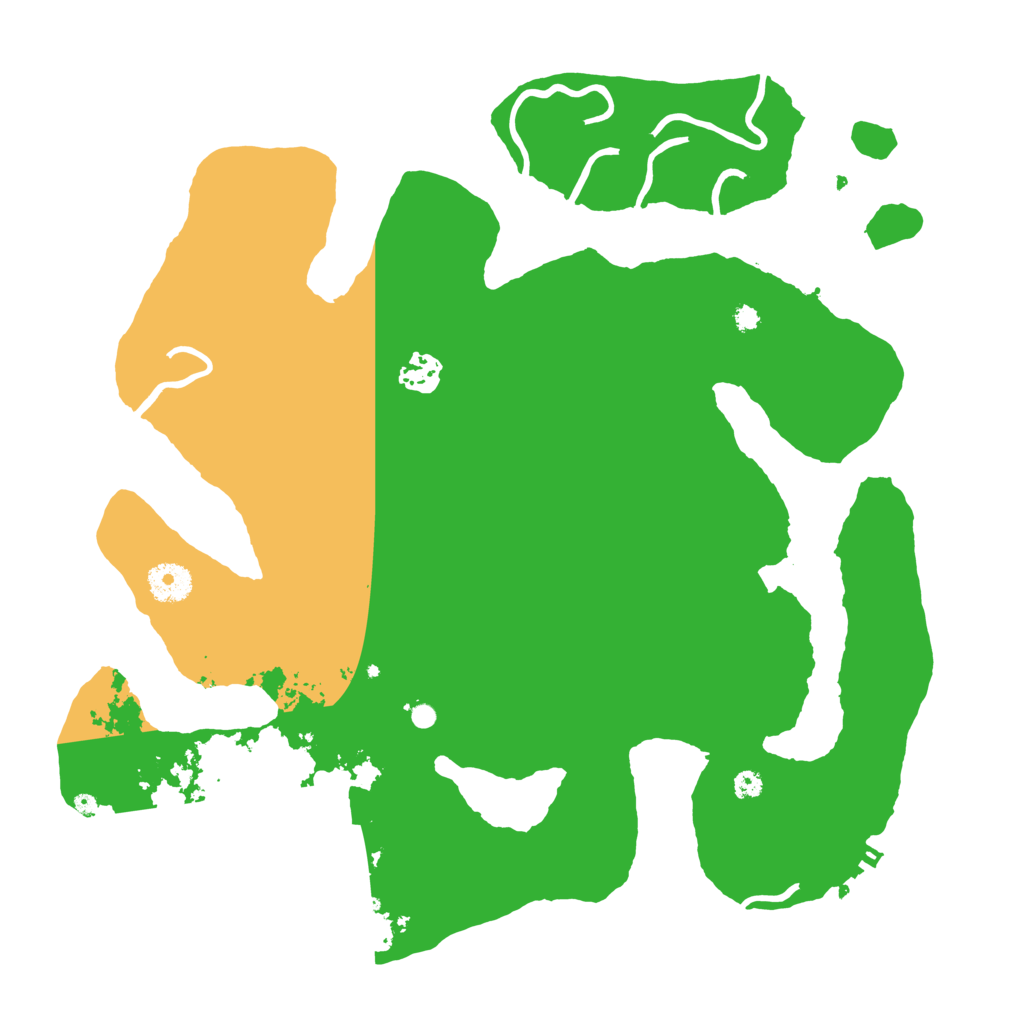 Biome Rust Map: Procedural Map, Size: 3700, Seed: 1832131137