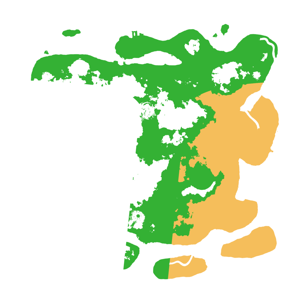 Biome Rust Map: Procedural Map, Size: 3500, Seed: 5445967