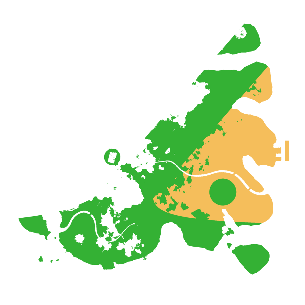 Biome Rust Map: Procedural Map, Size: 3000, Seed: 542828350