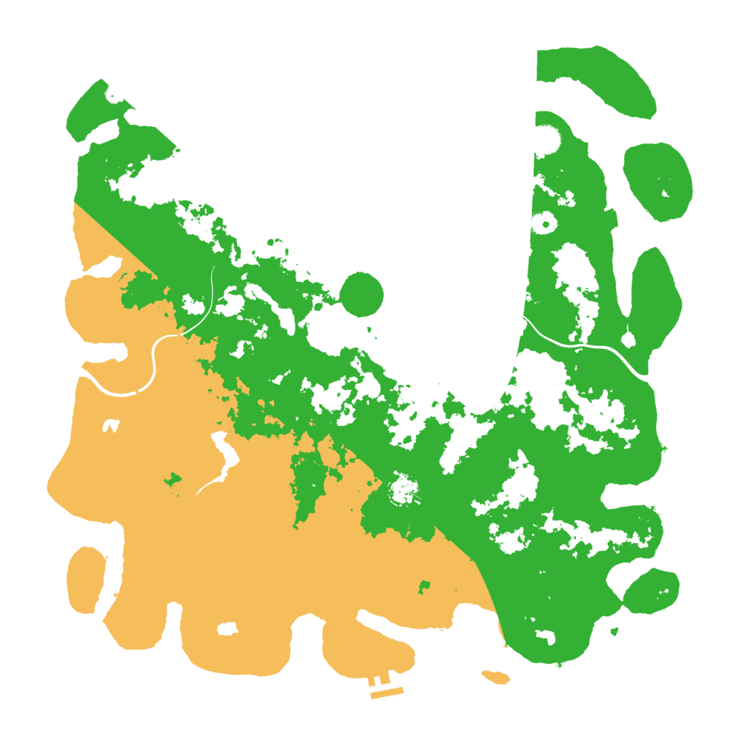 Biome Rust Map: Procedural Map, Size: 4500, Seed: 2093448243