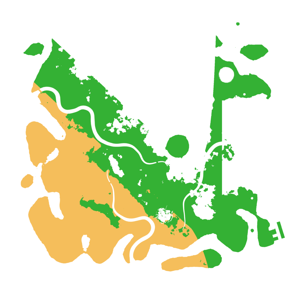 Biome Rust Map: Procedural Map, Size: 3500, Seed: 1712