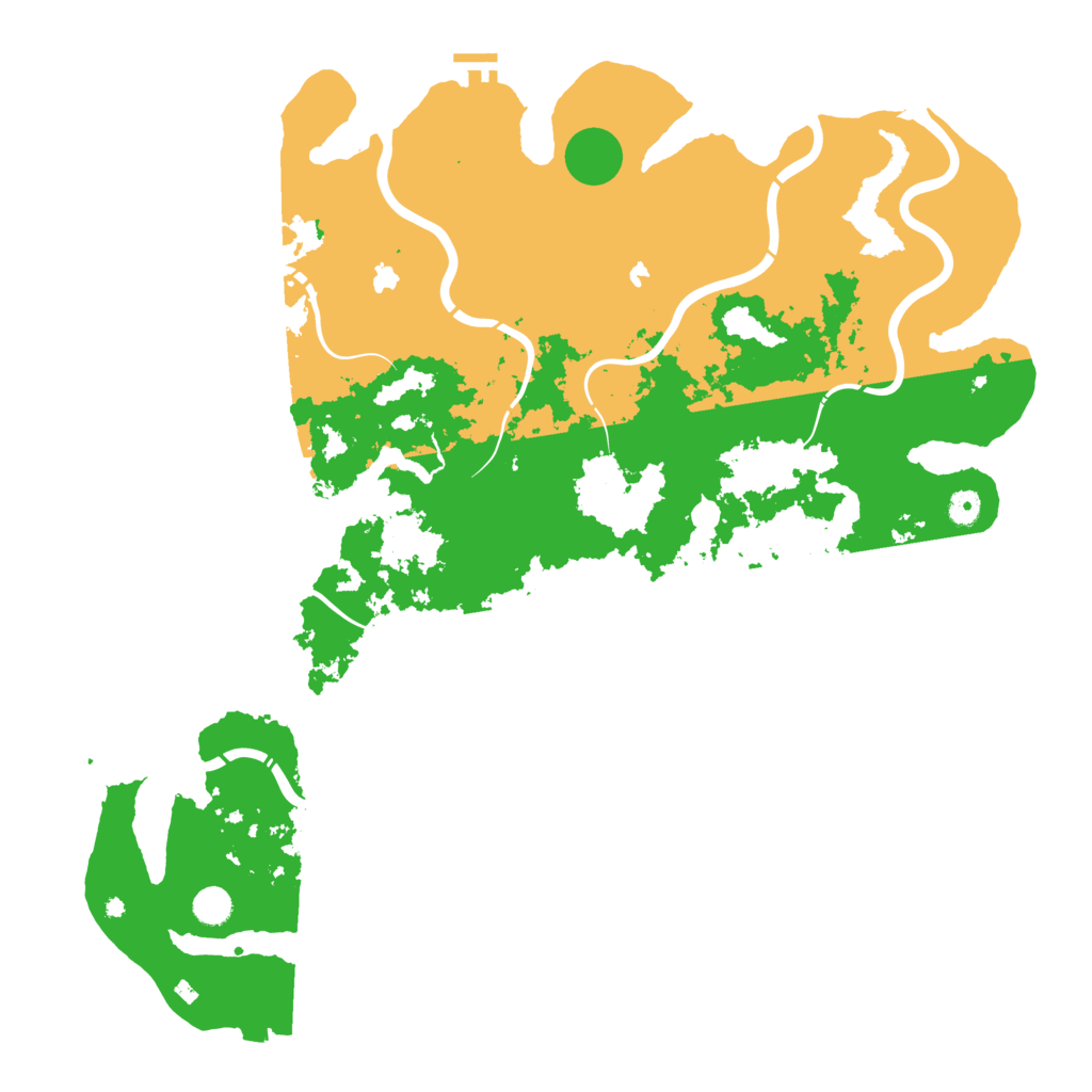 Biome Rust Map: Procedural Map, Size: 5000, Seed: 7117