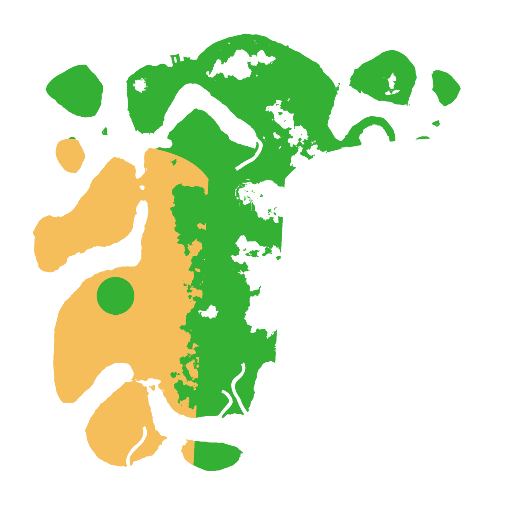 Biome Rust Map: Procedural Map, Size: 3600, Seed: 4564633