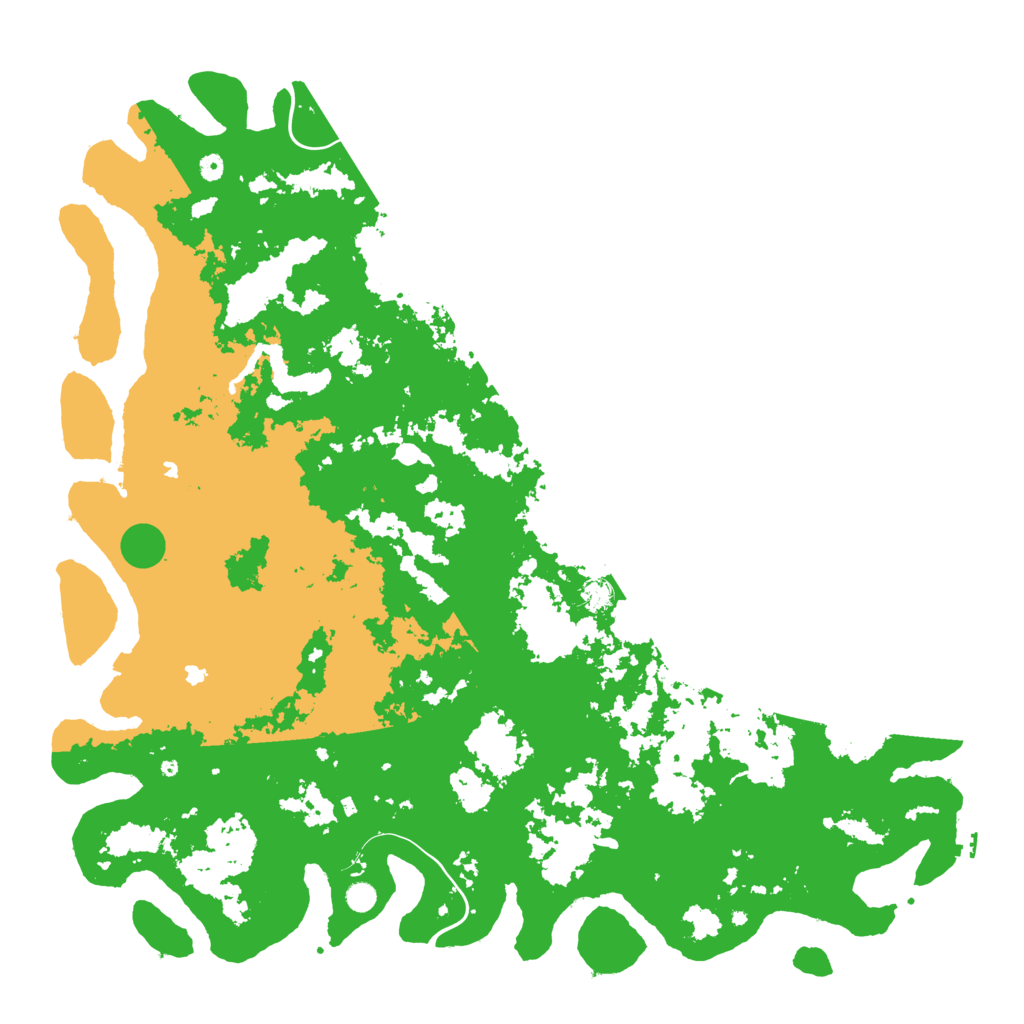 Biome Rust Map: Procedural Map, Size: 6000, Seed: 54553