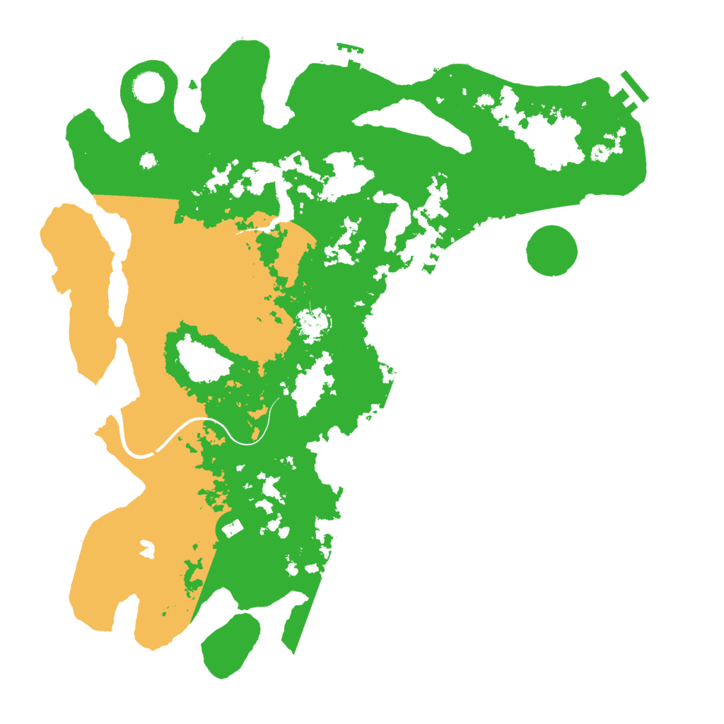 Biome Rust Map: Procedural Map, Size: 4000, Seed: 22555