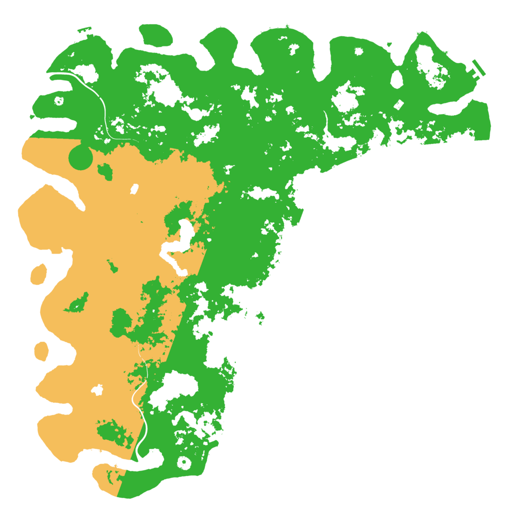 Biome Rust Map: Procedural Map, Size: 5600, Seed: 9738