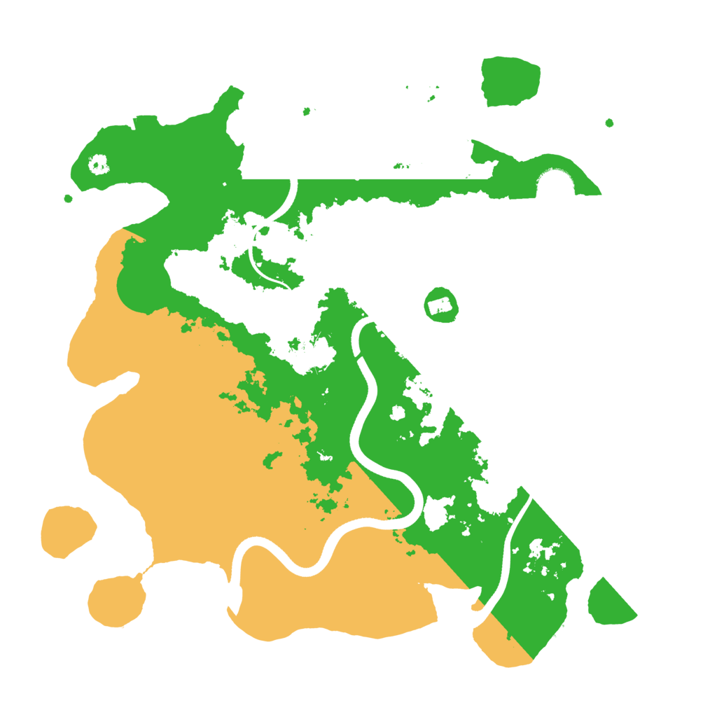 Biome Rust Map: Procedural Map, Size: 3500, Seed: 947133952