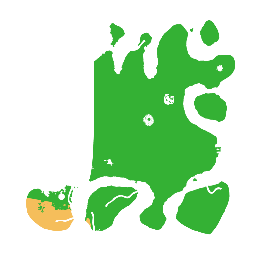 Biome Rust Map: Procedural Map, Size: 3500, Seed: 21790