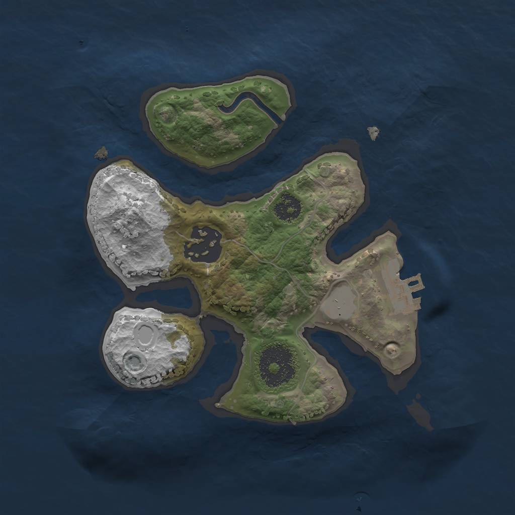 Rust Map: Procedural Map, Size: 2000, Seed: 37527633, 7 Monuments