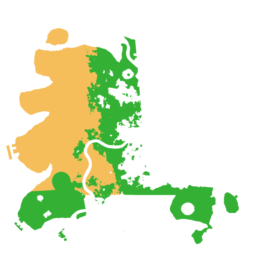 Biome Rust Map: Procedural Map, Size: 3700, Seed: 846441647