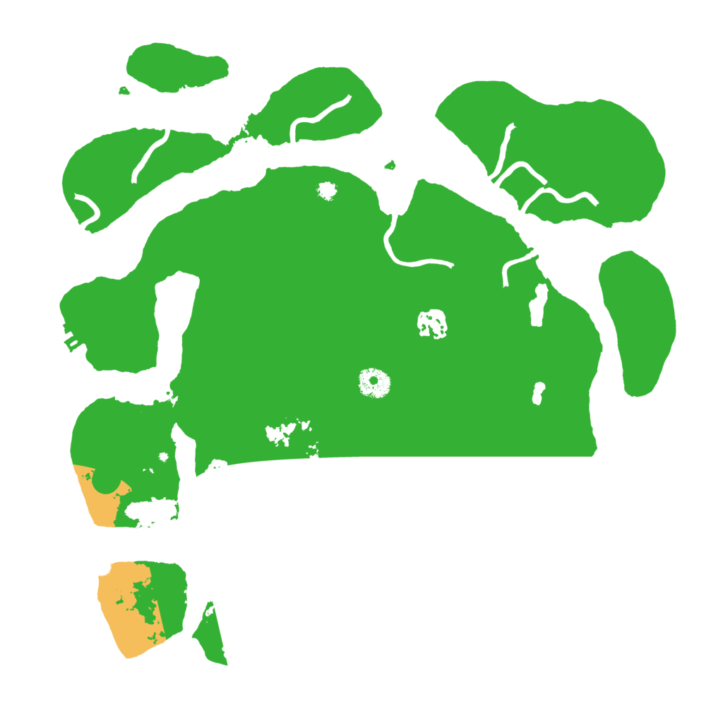 Biome Rust Map: Procedural Map, Size: 3500, Seed: 1029915166