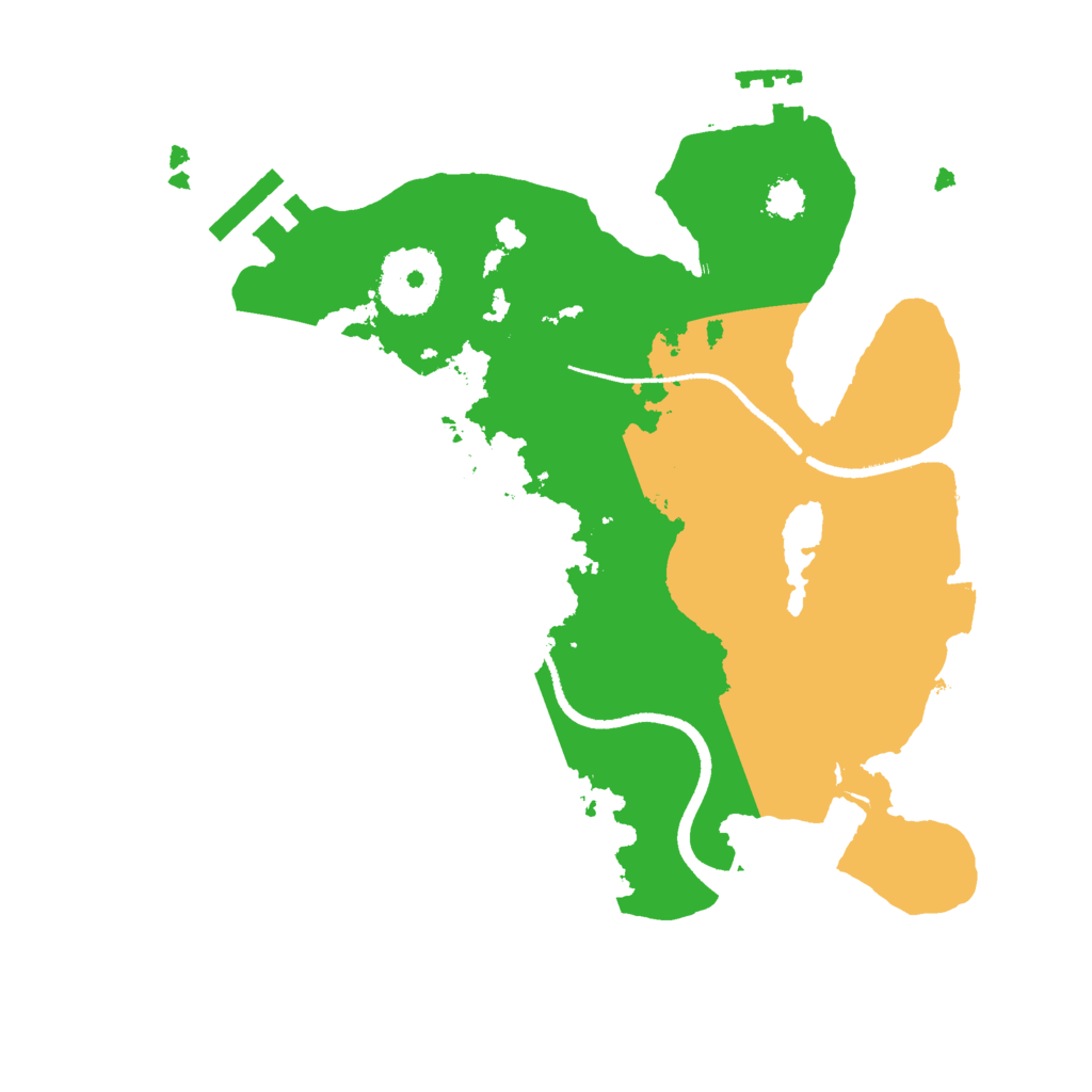 Biome Rust Map: Procedural Map, Size: 2500, Seed: 6709