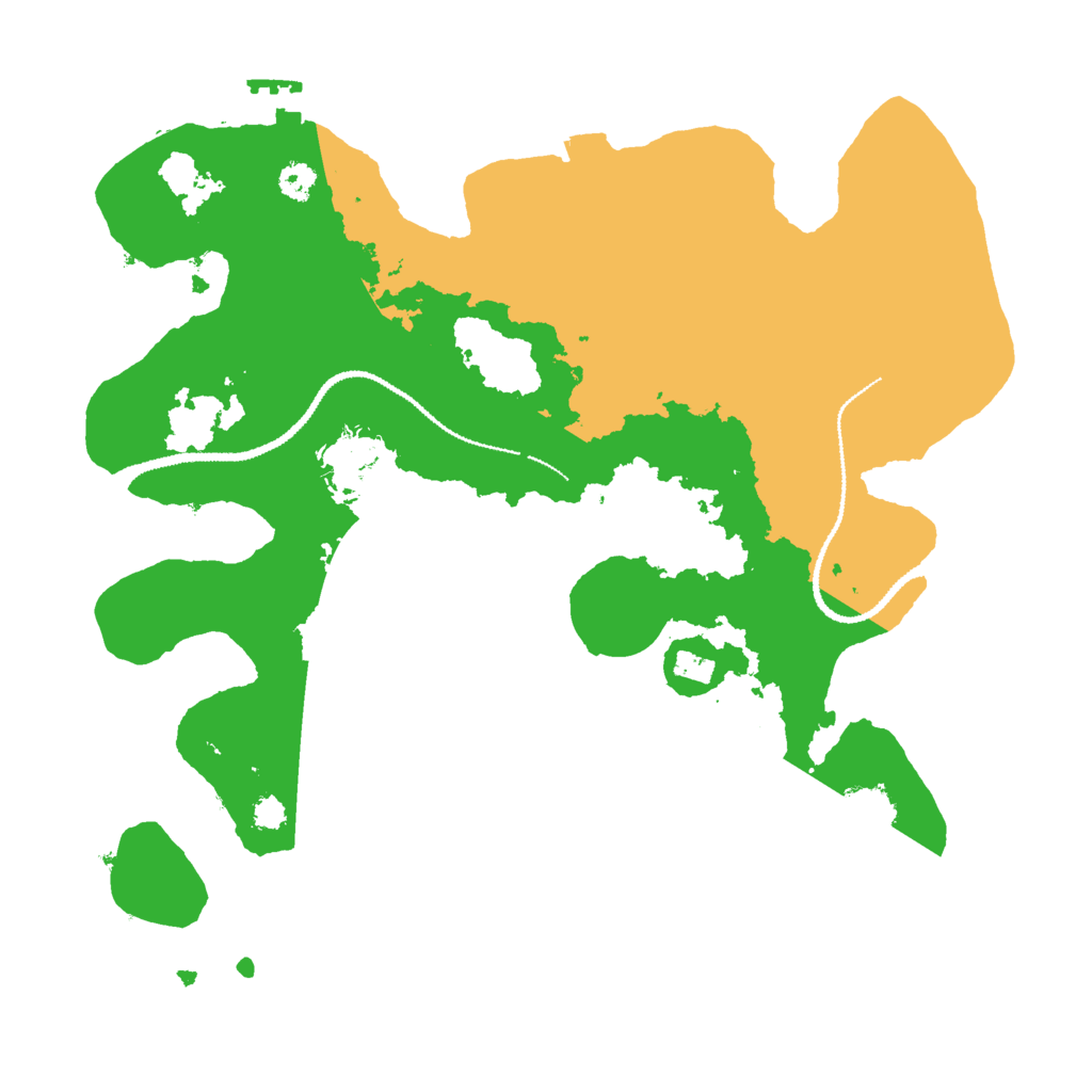 Biome Rust Map: Procedural Map, Size: 3000, Seed: 296973000