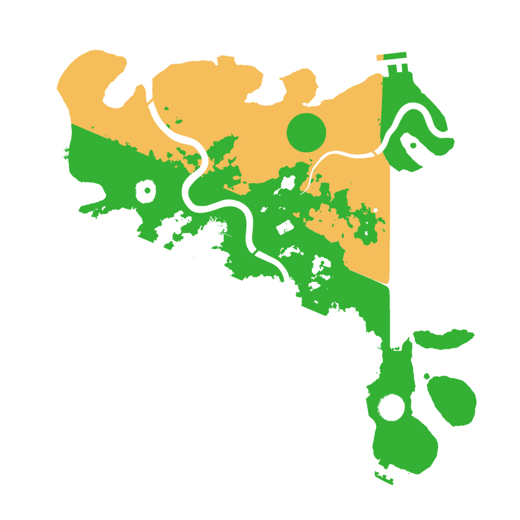 Biome Rust Map: Procedural Map, Size: 3500, Seed: 386813725