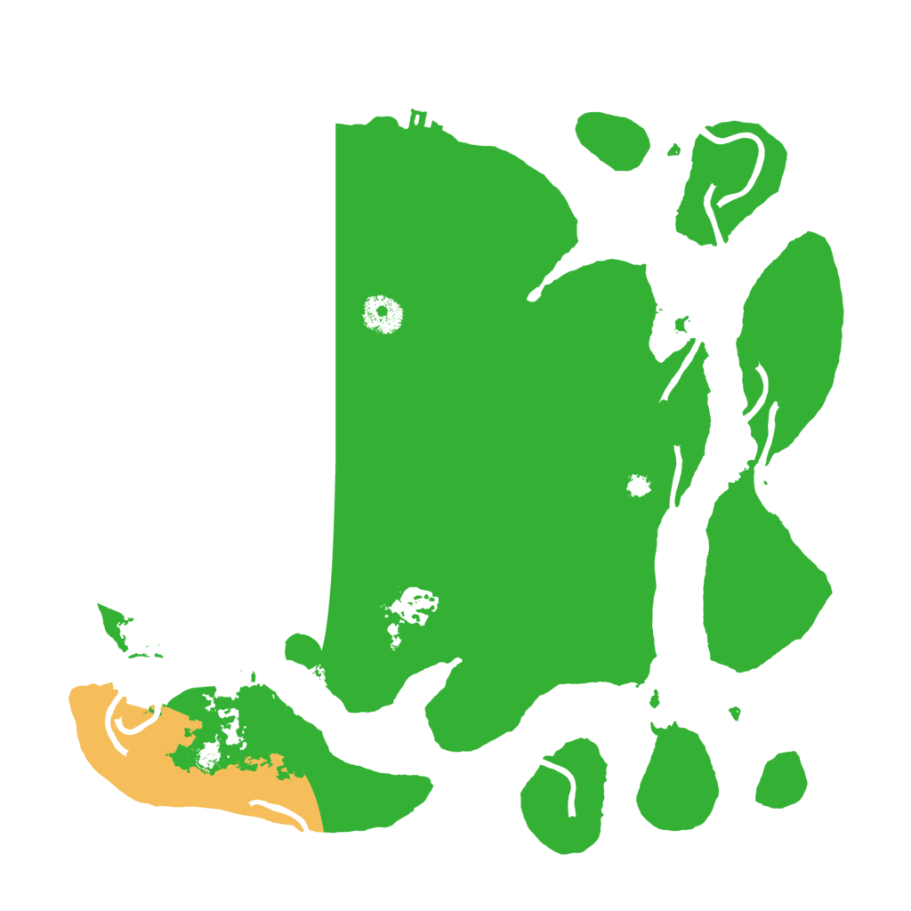 Biome Rust Map: Procedural Map, Size: 3500, Seed: 894415261