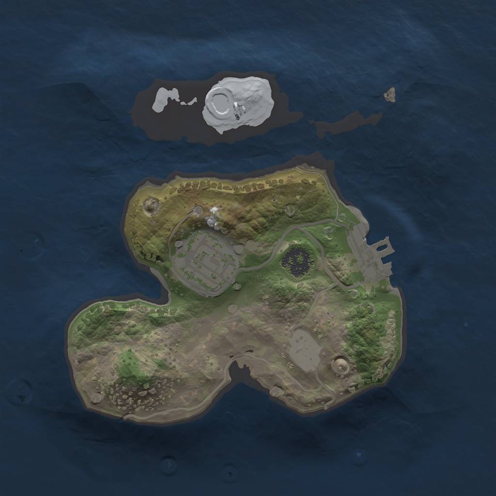 Rust Map: Procedural Map, Size: 1800, Seed: 1480019583, 7 Monuments