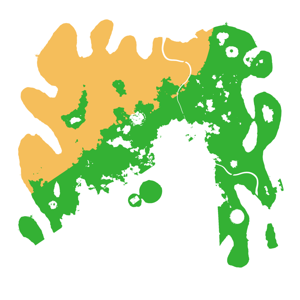 Biome Rust Map: Procedural Map, Size: 3700, Seed: 244782660