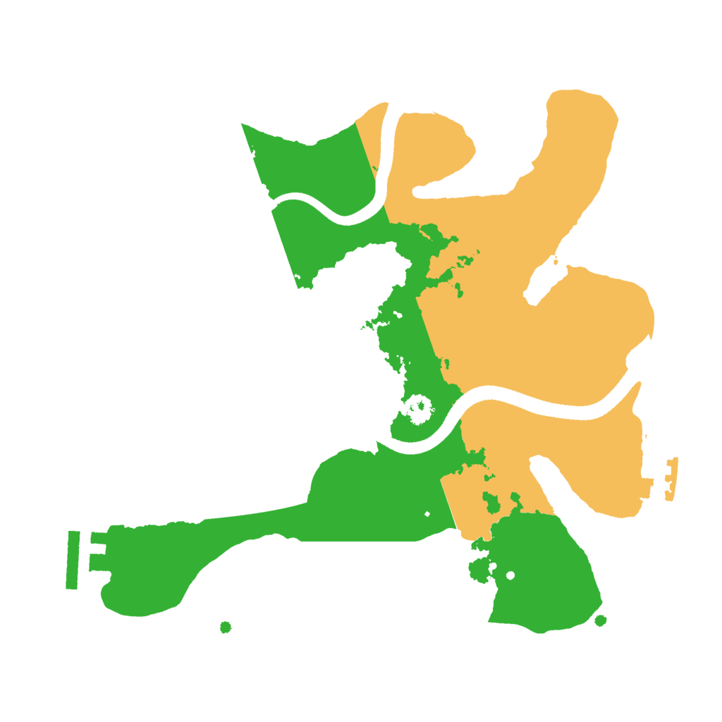 Biome Rust Map: Procedural Map, Size: 2500, Seed: 384522