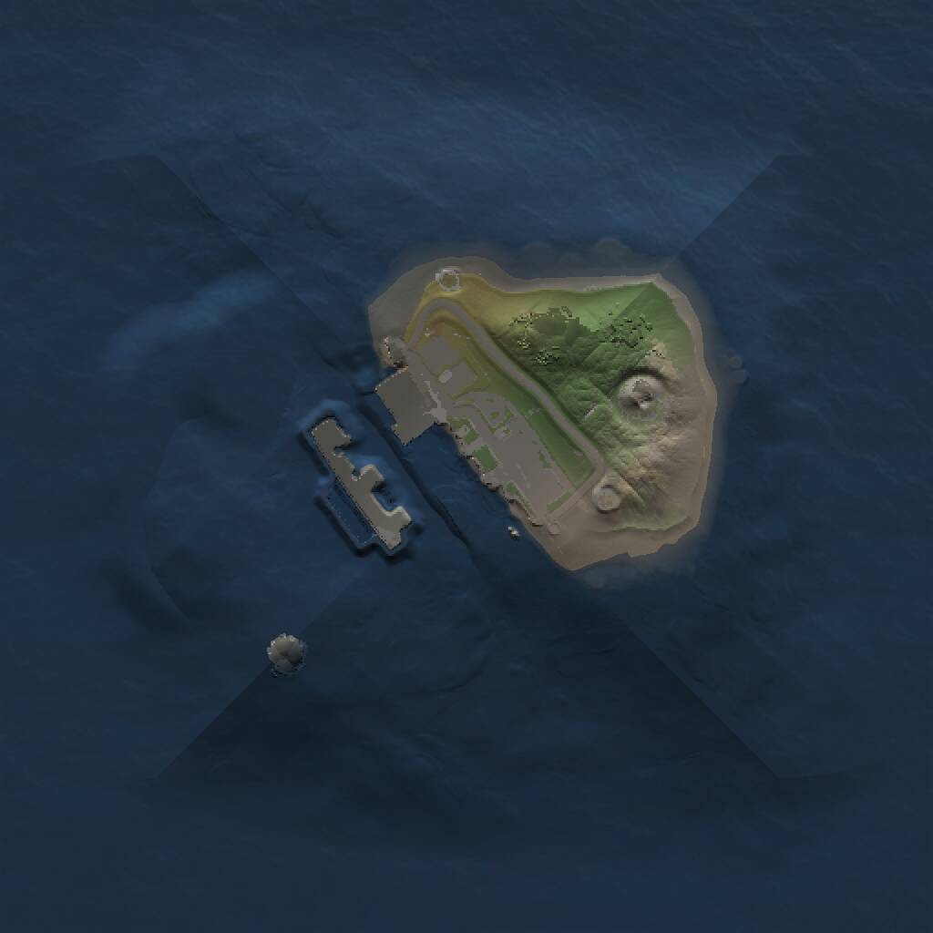 Rust Map: Procedural Map, Size: 1000, Seed: 17, 2 Monuments