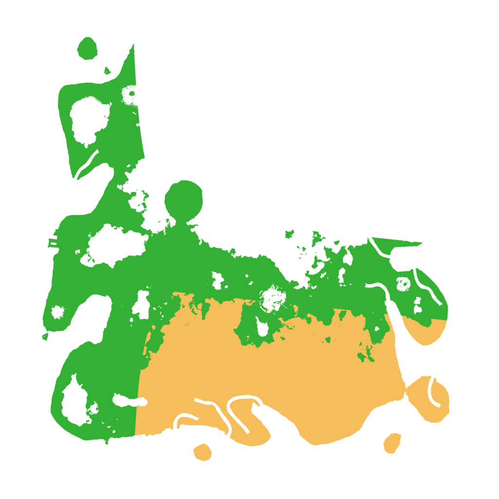 Biome Rust Map: Procedural Map, Size: 3500, Seed: 991170149