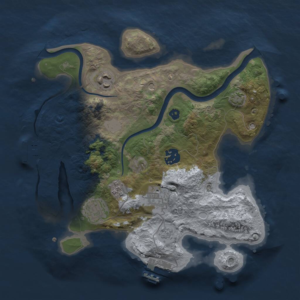 Rust Map: Procedural Map, Size: 2800, Seed: 179441190, 11 Monuments