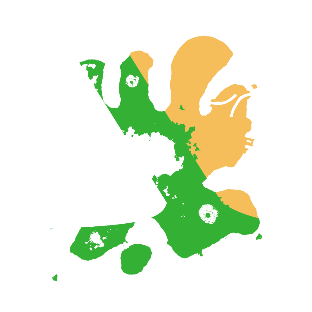 Biome Rust Map: Procedural Map, Size: 2500, Seed: 101512