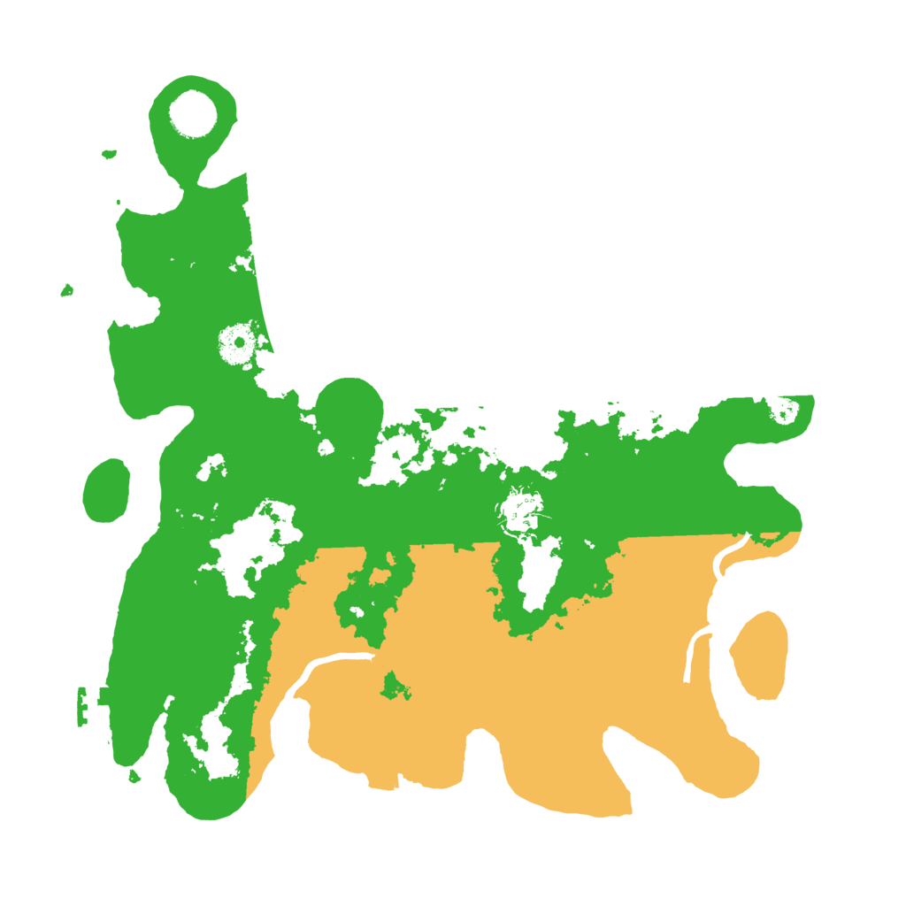 Biome Rust Map: Procedural Map, Size: 3500, Seed: 111486