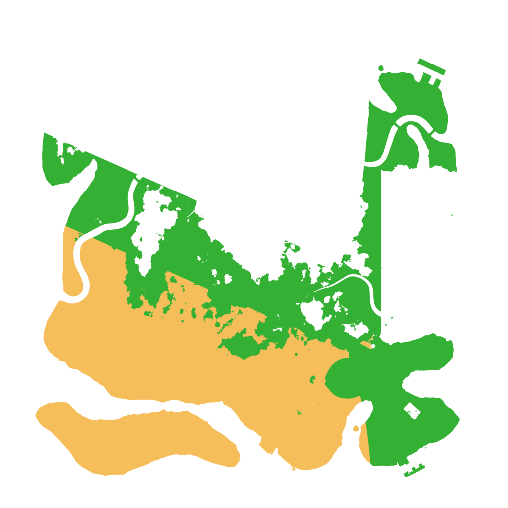 Biome Rust Map: Procedural Map, Size: 3500, Seed: 48745