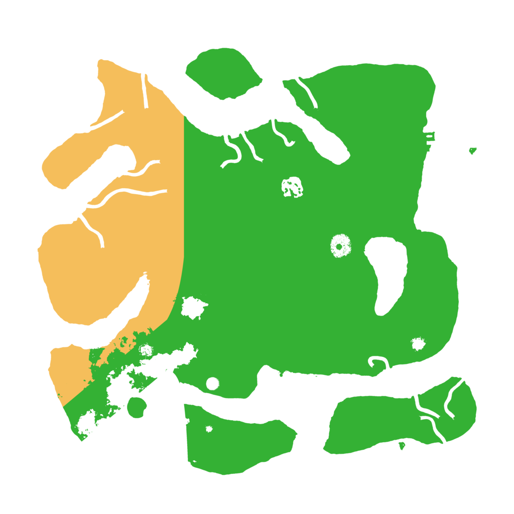 Biome Rust Map: Procedural Map, Size: 3500, Seed: 89259877