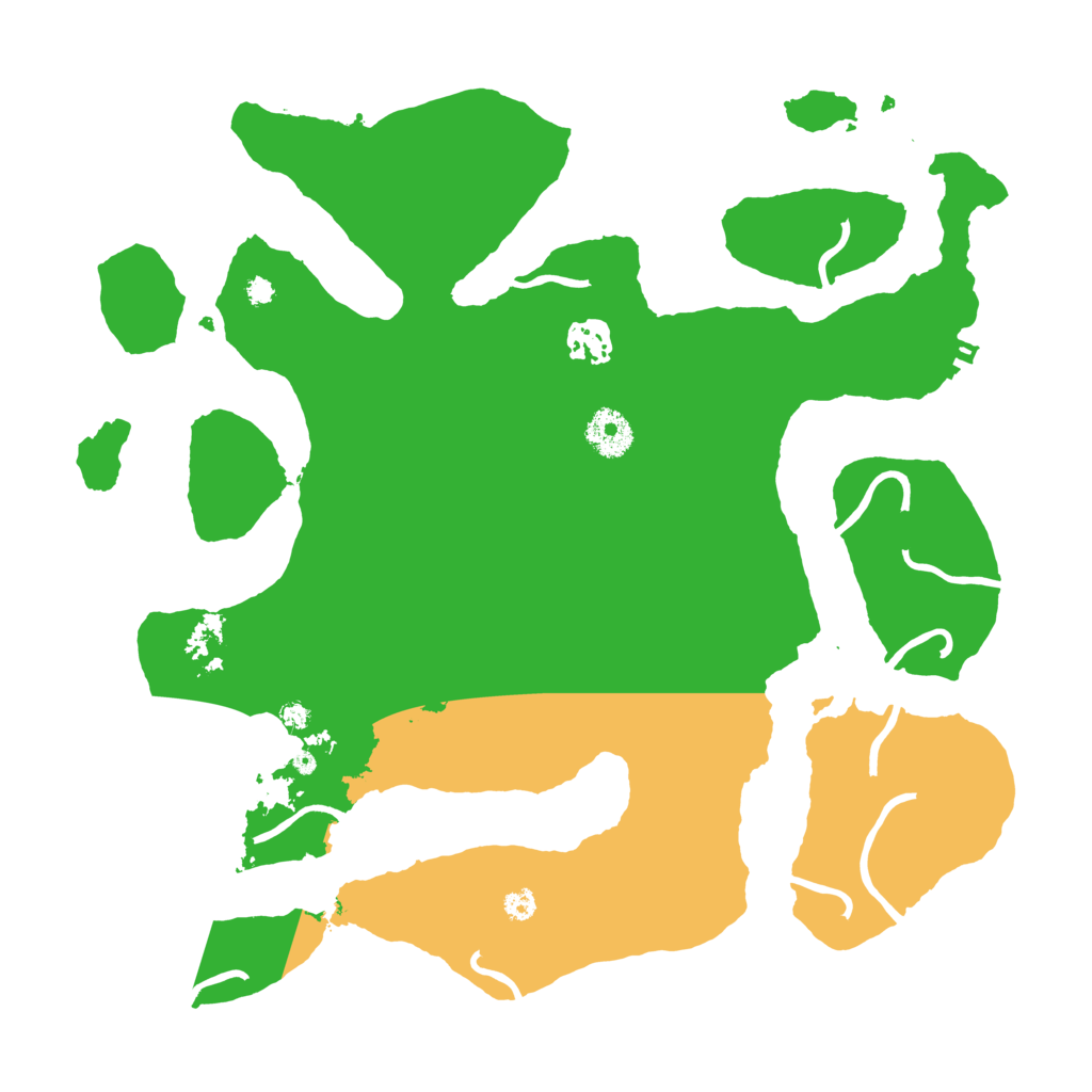 Biome Rust Map: Procedural Map, Size: 3500, Seed: 2093866124