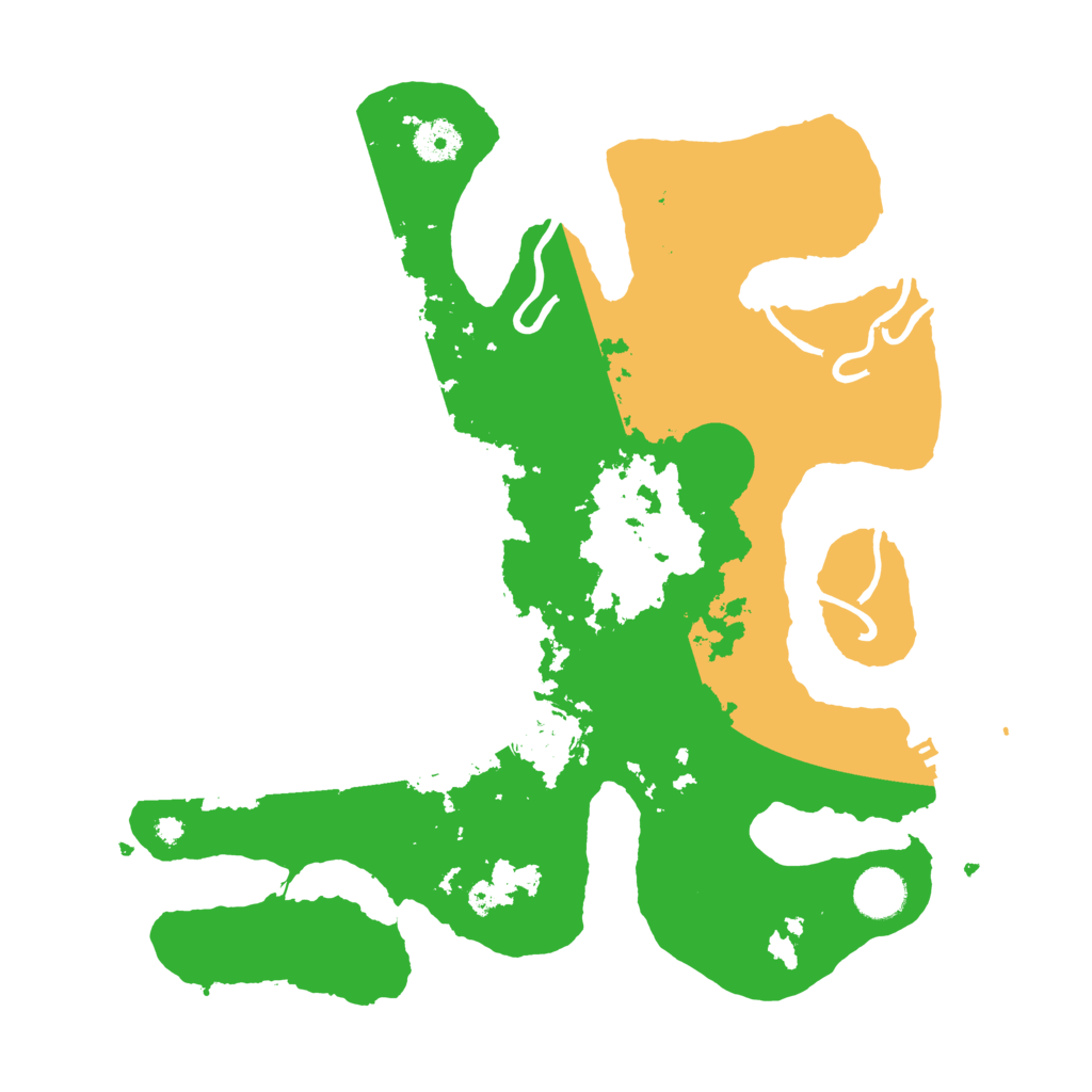 Biome Rust Map: Procedural Map, Size: 3700, Seed: 48396734