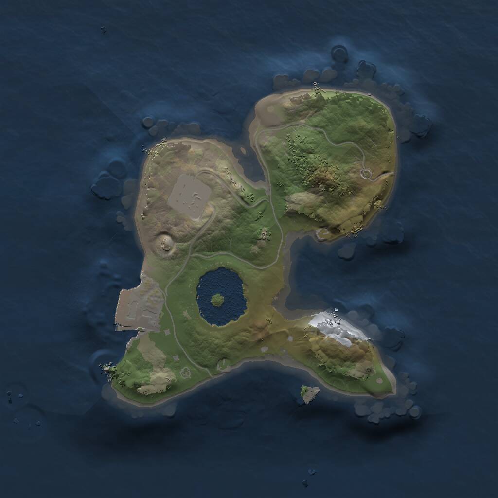 Rust Map: Procedural Map, Size: 1400, Seed: 21026, 1 Monuments