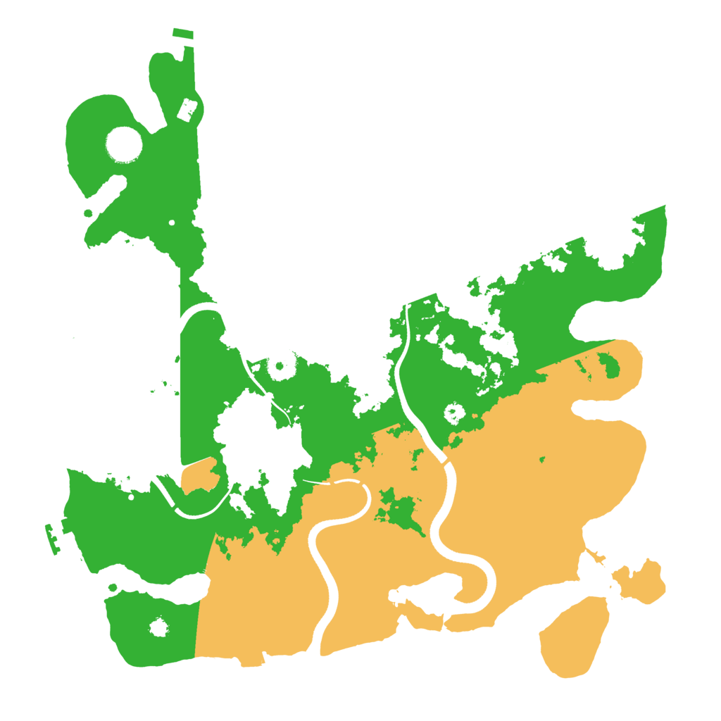 Biome Rust Map: Procedural Map, Size: 3500, Seed: 479988438